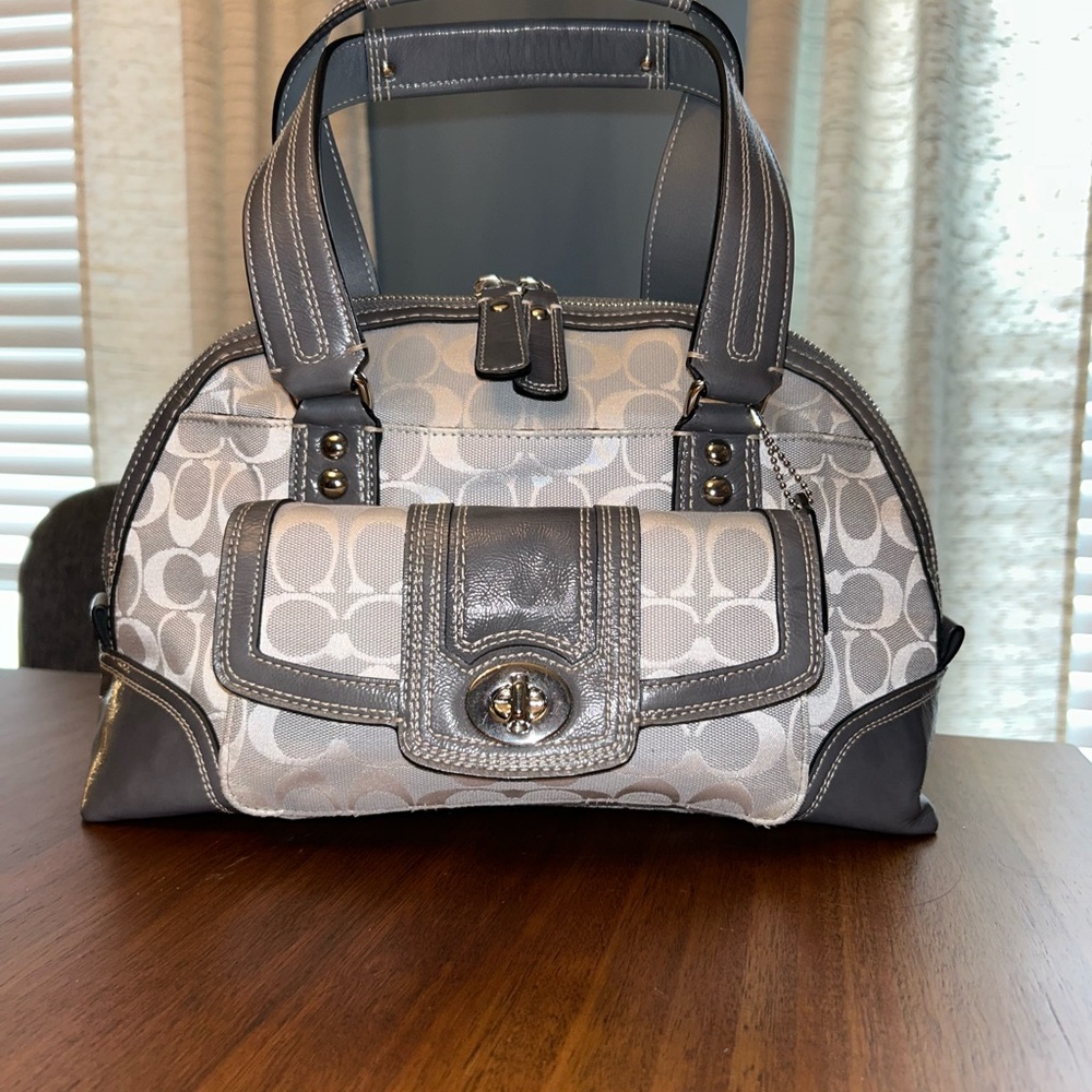 Excellent condition Coach gray Satchel